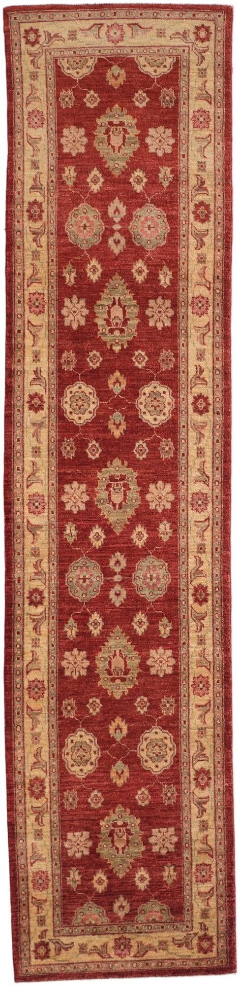 2' 7 x 10' 8 Hand Knotted Ziegler Runner Rug
