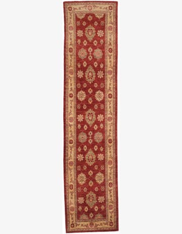 2' 7 x 10' 8 Hand Knotted Ziegler Runner Rug