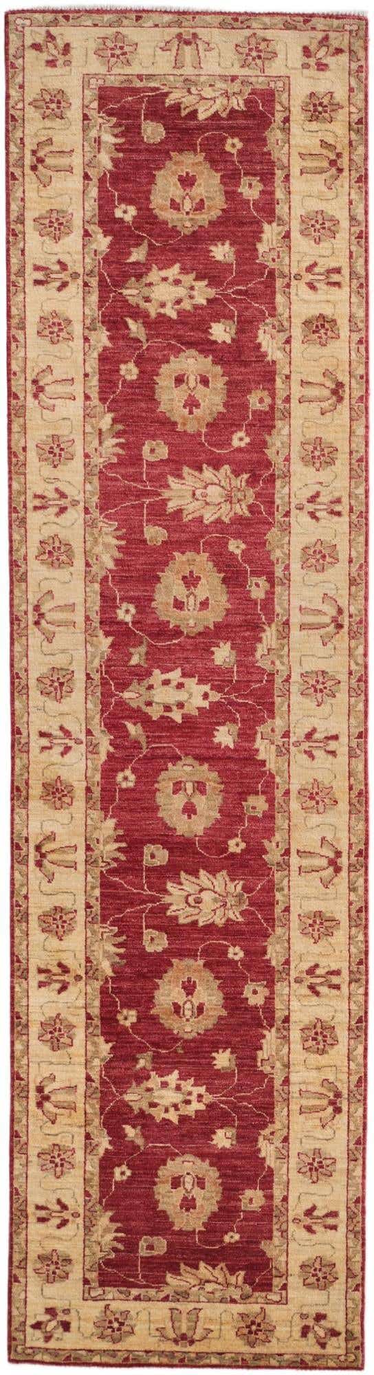 2' 6 x 9' 5 Hand Knotted Ziegler Runner Rug