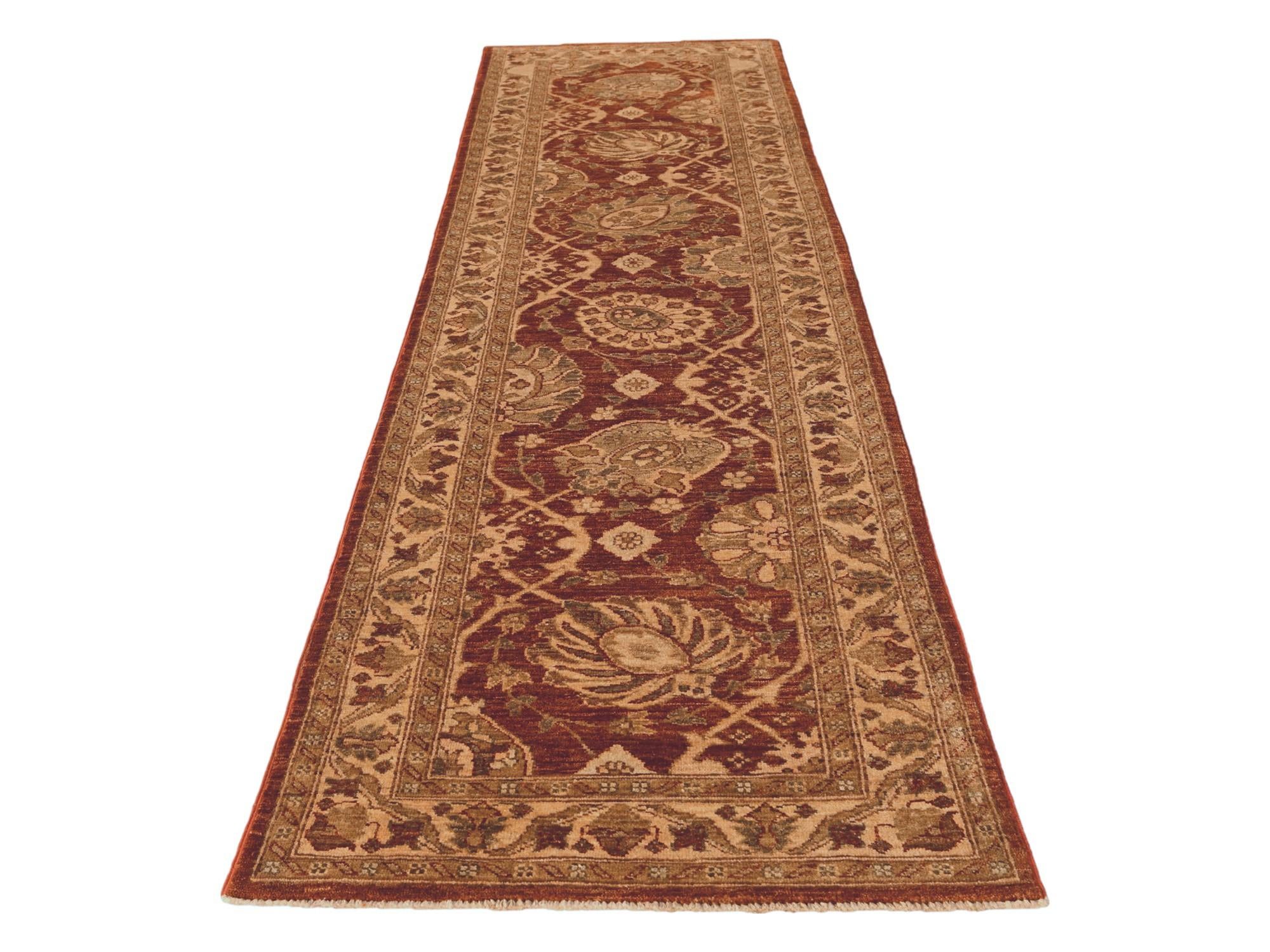 2' 7 x 9' 9 Hand Knotted Ziegler Runner Rug