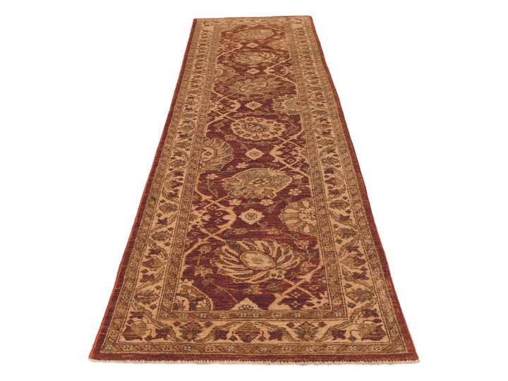 2' 7 x 9' 9 Hand Knotted Ziegler Runner Rug