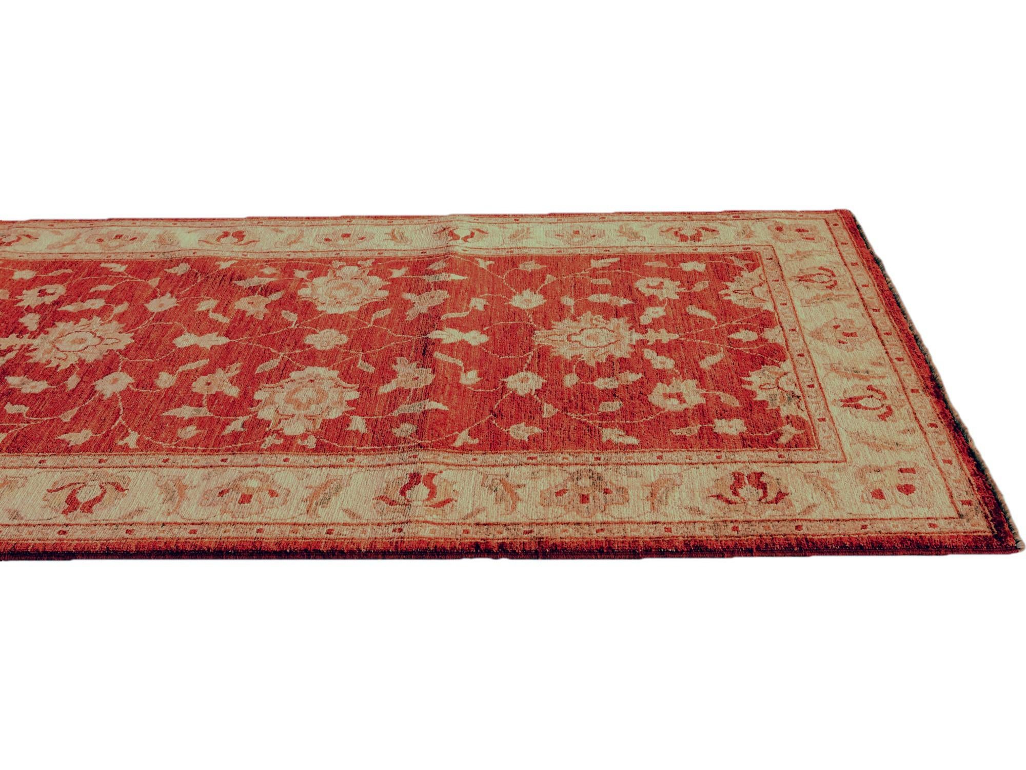 3' 3 x 9' 7 Hand Knotted Ziegler Runner Rug
