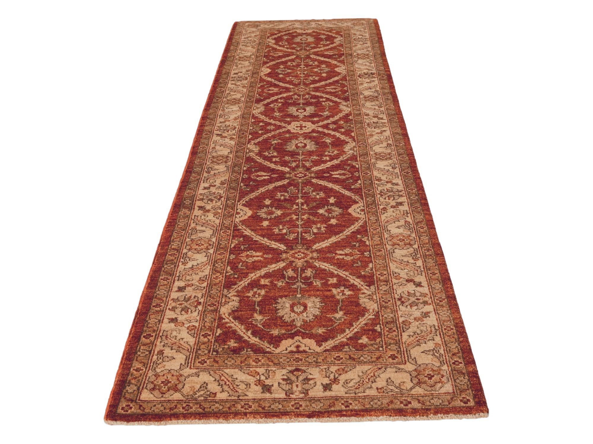 2' 8 x 10' Hand Knotted Ziegler Runner Rug