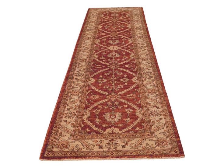 Detail image of 2' 8 x 10' Hand Knotted Ziegler Runner Rug