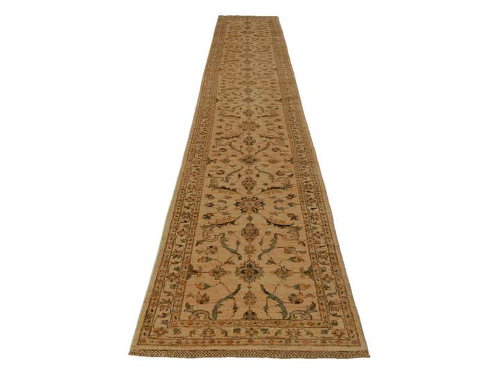 2' 7 x 18' 10 Hand Knotted Ziegler Runner Rug