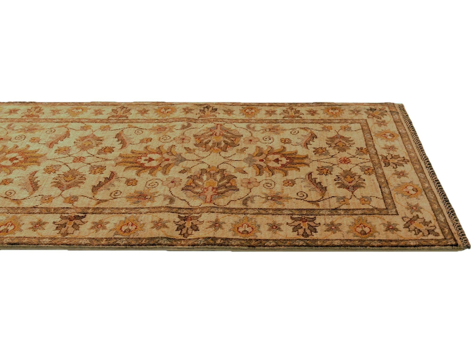 2' 9 x 9' 9 Hand Knotted Ziegler Runner Rug