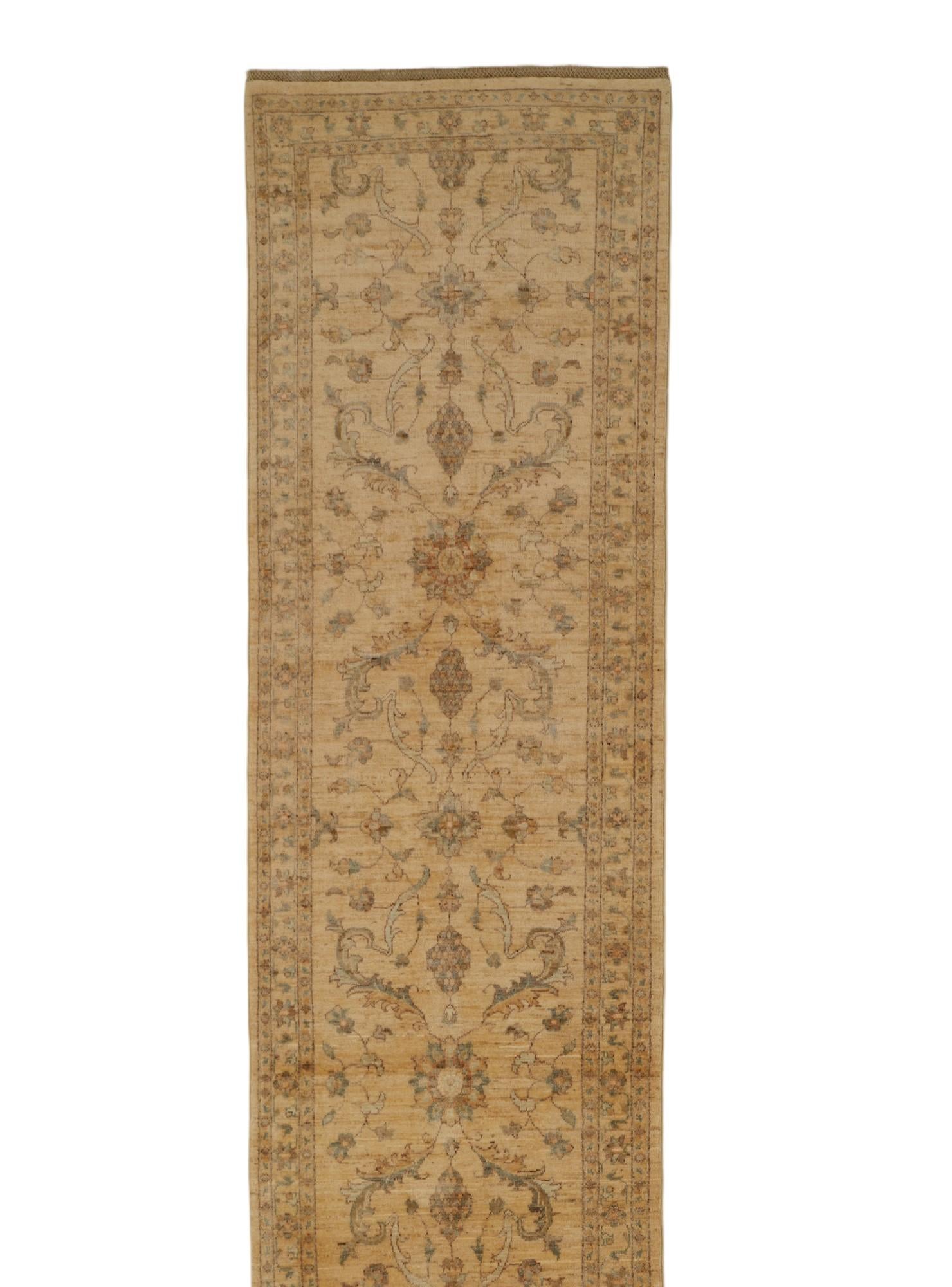 2' 11 x 13' 3 Hand Knotted Ziegler Runner Rug