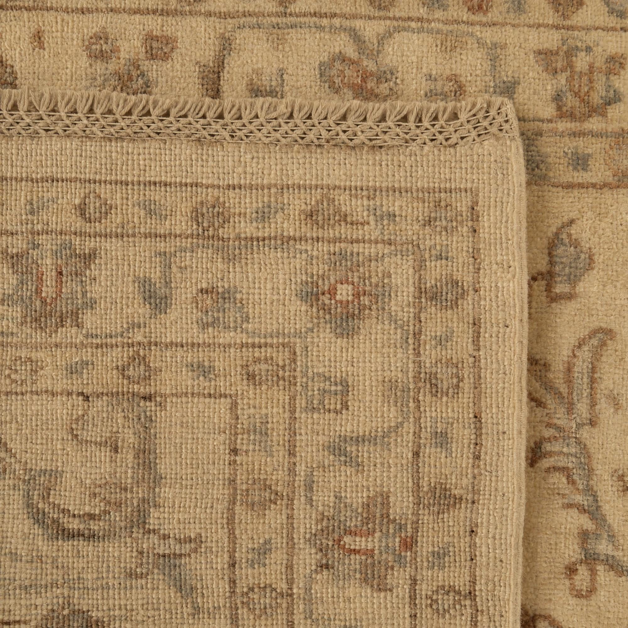 90cm x 405cm Hand Knotted Ziegler Runner Rug