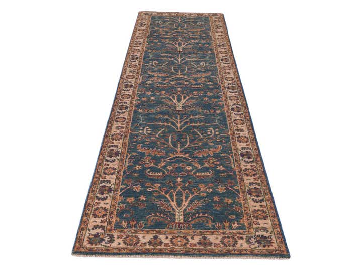 2' 7 x 9' 7 Hand Knotted Ziegler Runner Rug