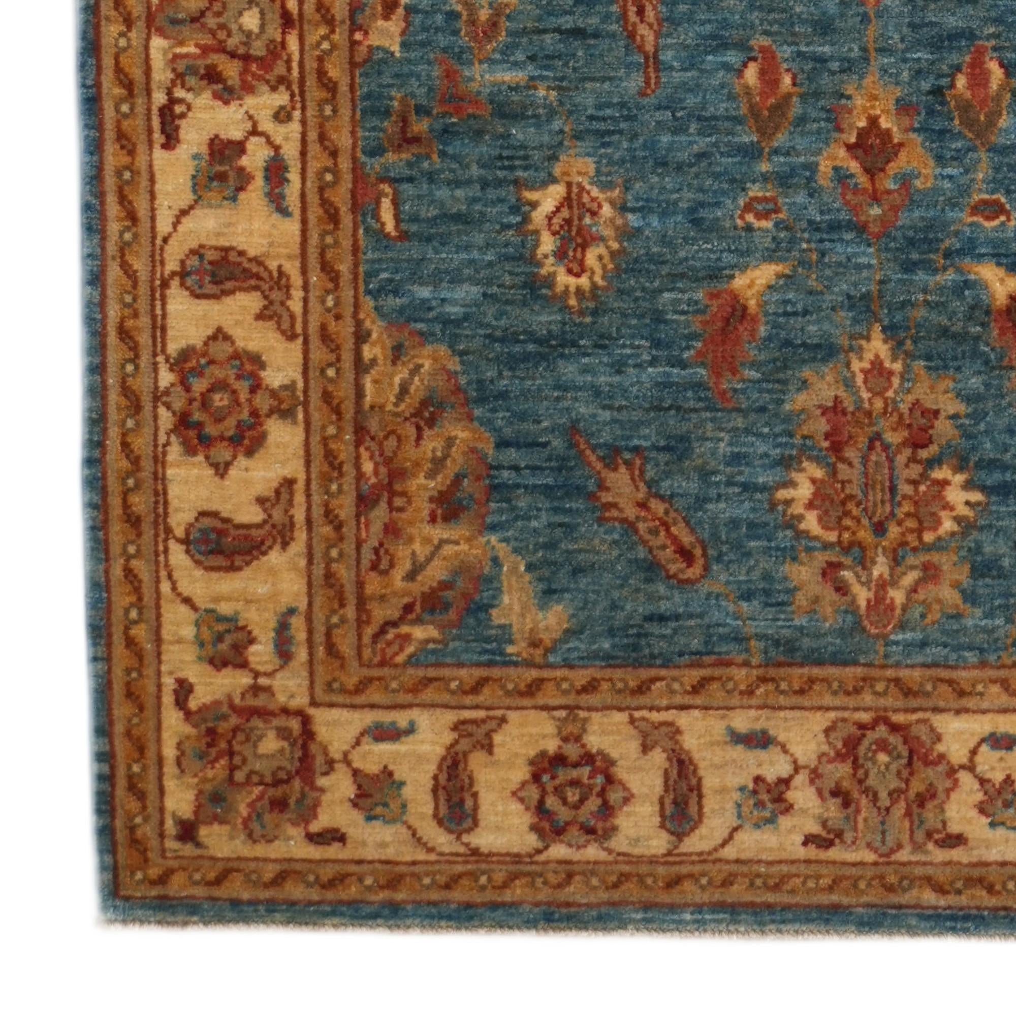 3' 1 x 10' 8 Hand Knotted Ziegler Runner Rug