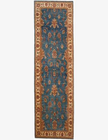 3' 1 x 10' 8 Hand Knotted Ziegler Runner Rug