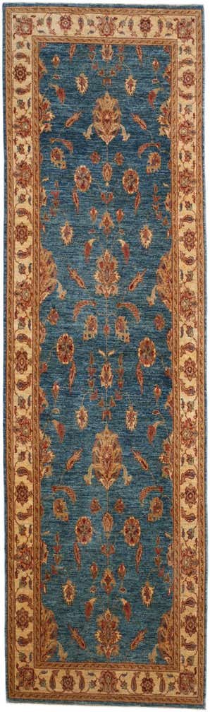 3' 1 x 10' 8 Hand Knotted Ziegler Runner Rug