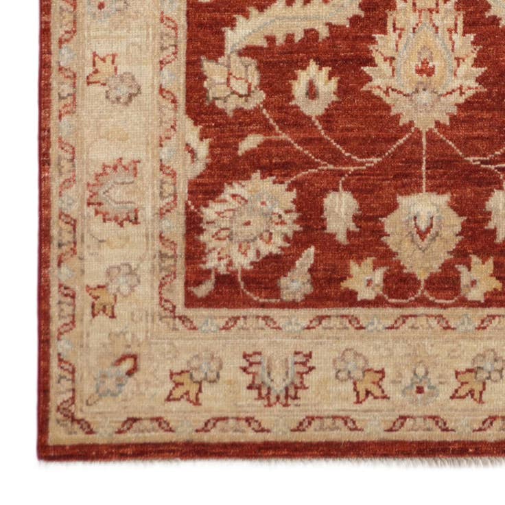 Detailansicht von 85cm x 255cm Handgeknüpft Ziegler Läufer Teppich