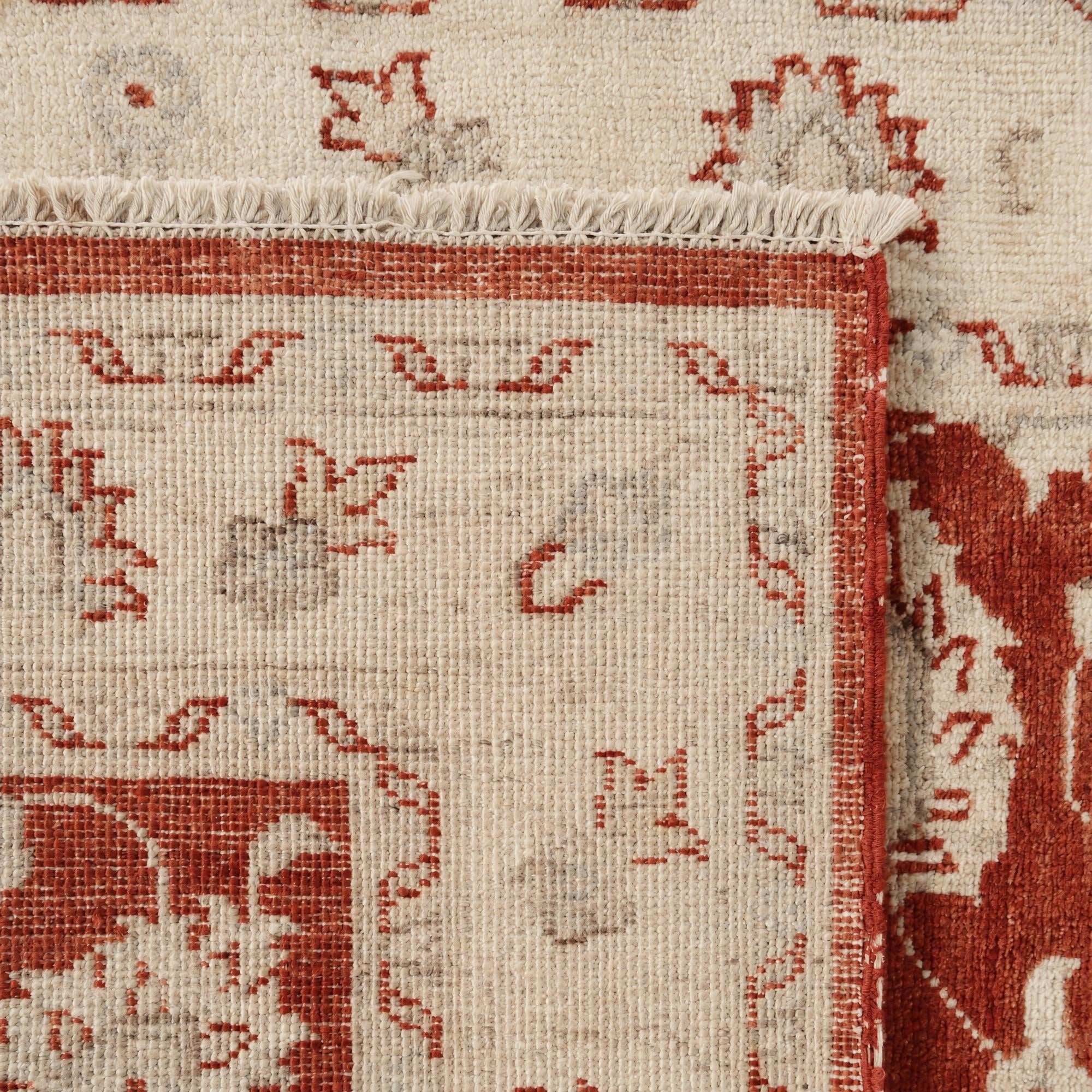 85cm x 255cm Hand Knotted Ziegler Runner Rug