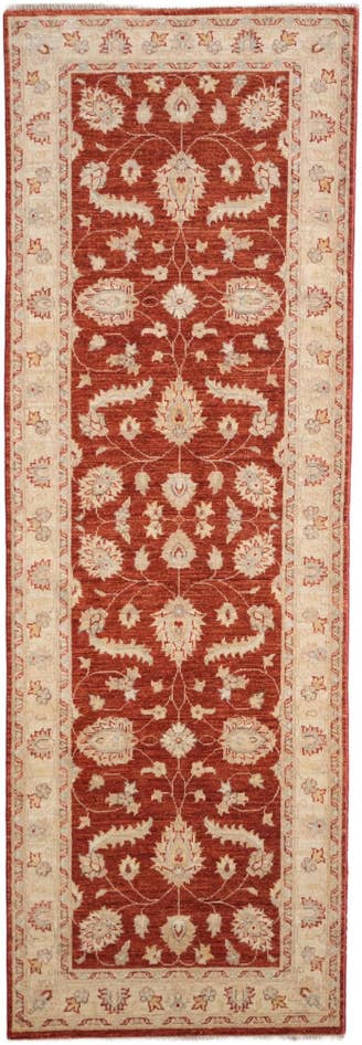 Detailansicht von 85cm x 255cm Handgeknüpft Ziegler Läufer Teppich