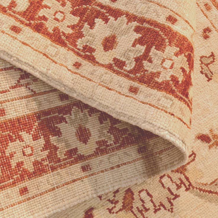 Detail image of 2' 9 x 14' 9 Hand Knotted Ziegler Runner Rug