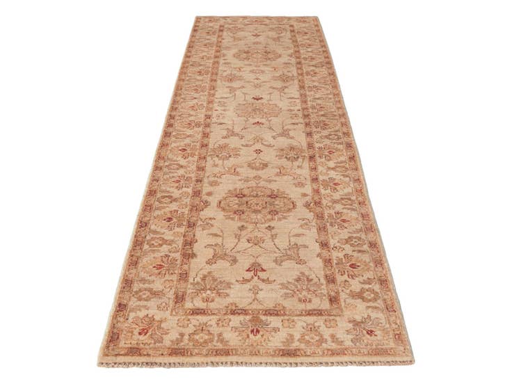 Detail image of 2' 6 x 9' 4 Hand Knotted Ziegler Runner Rug