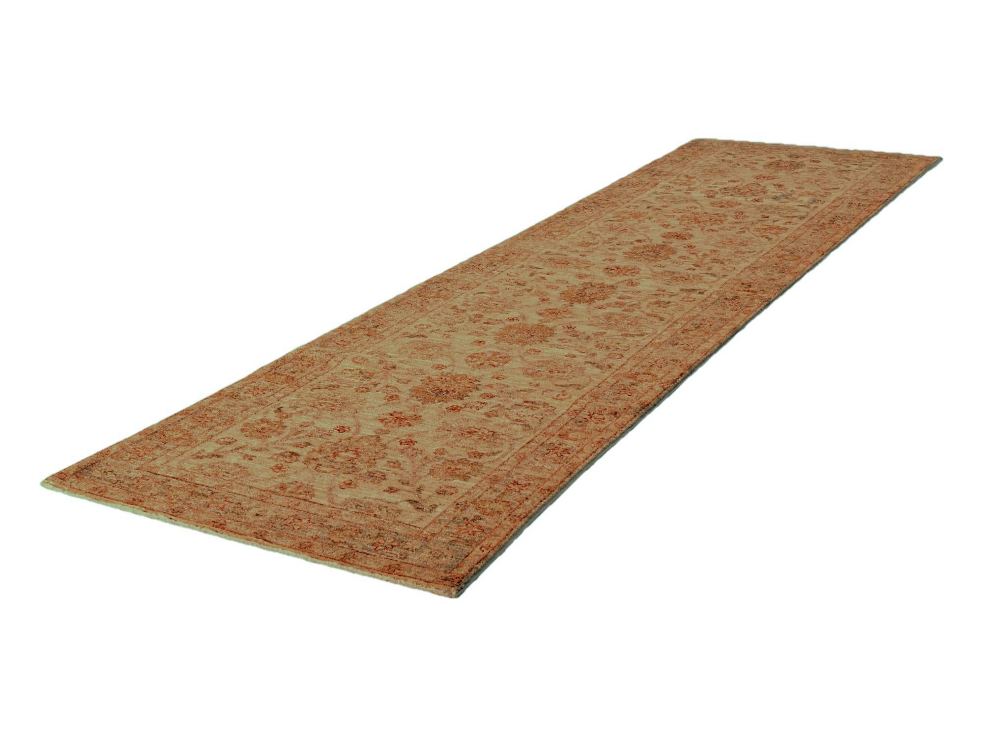 2' 11 x 10' 8 Hand Knotted Ziegler Runner Rug