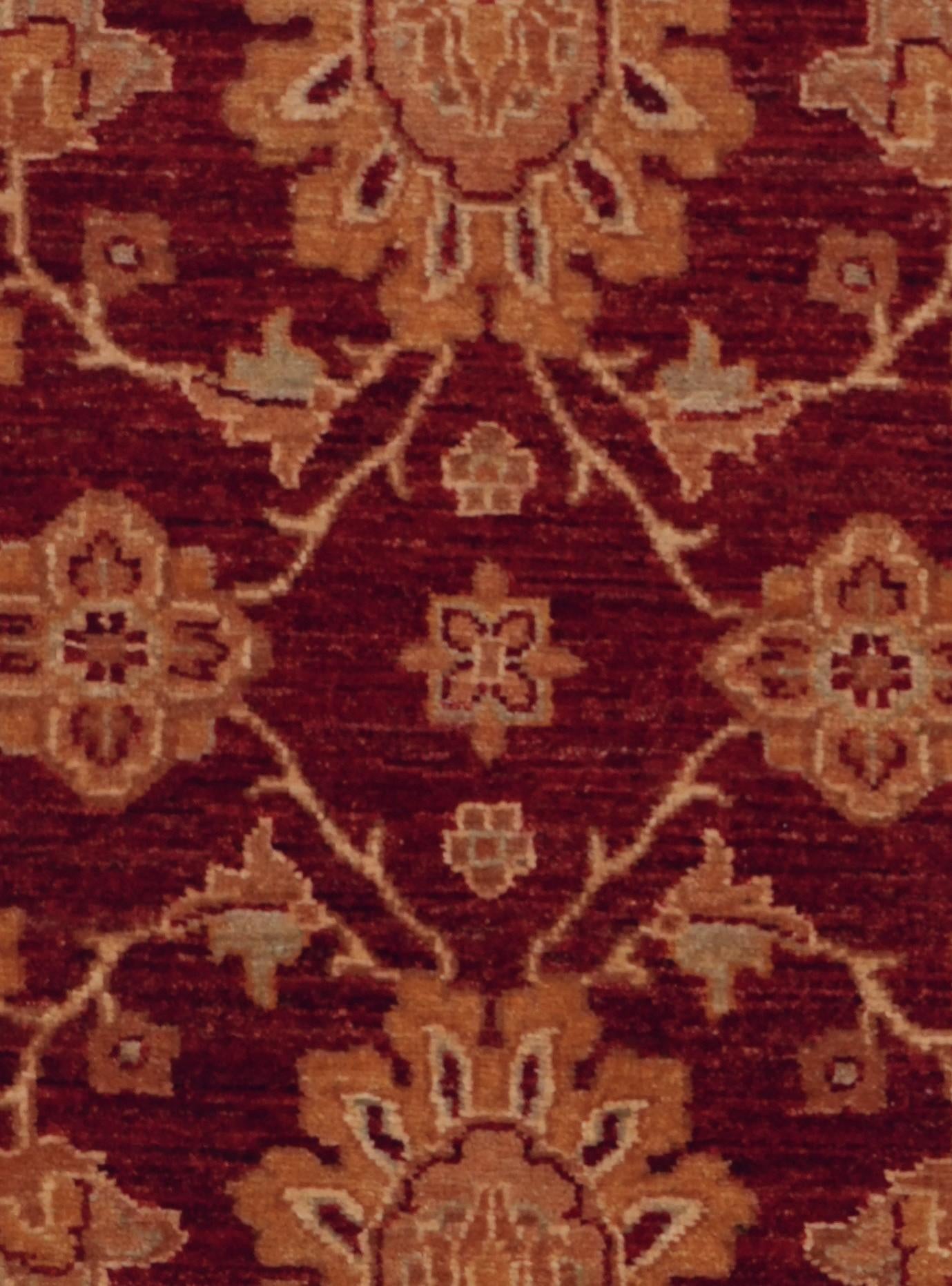 2' 7 x 6' 11 Hand Knotted Ziegler Runner Rug