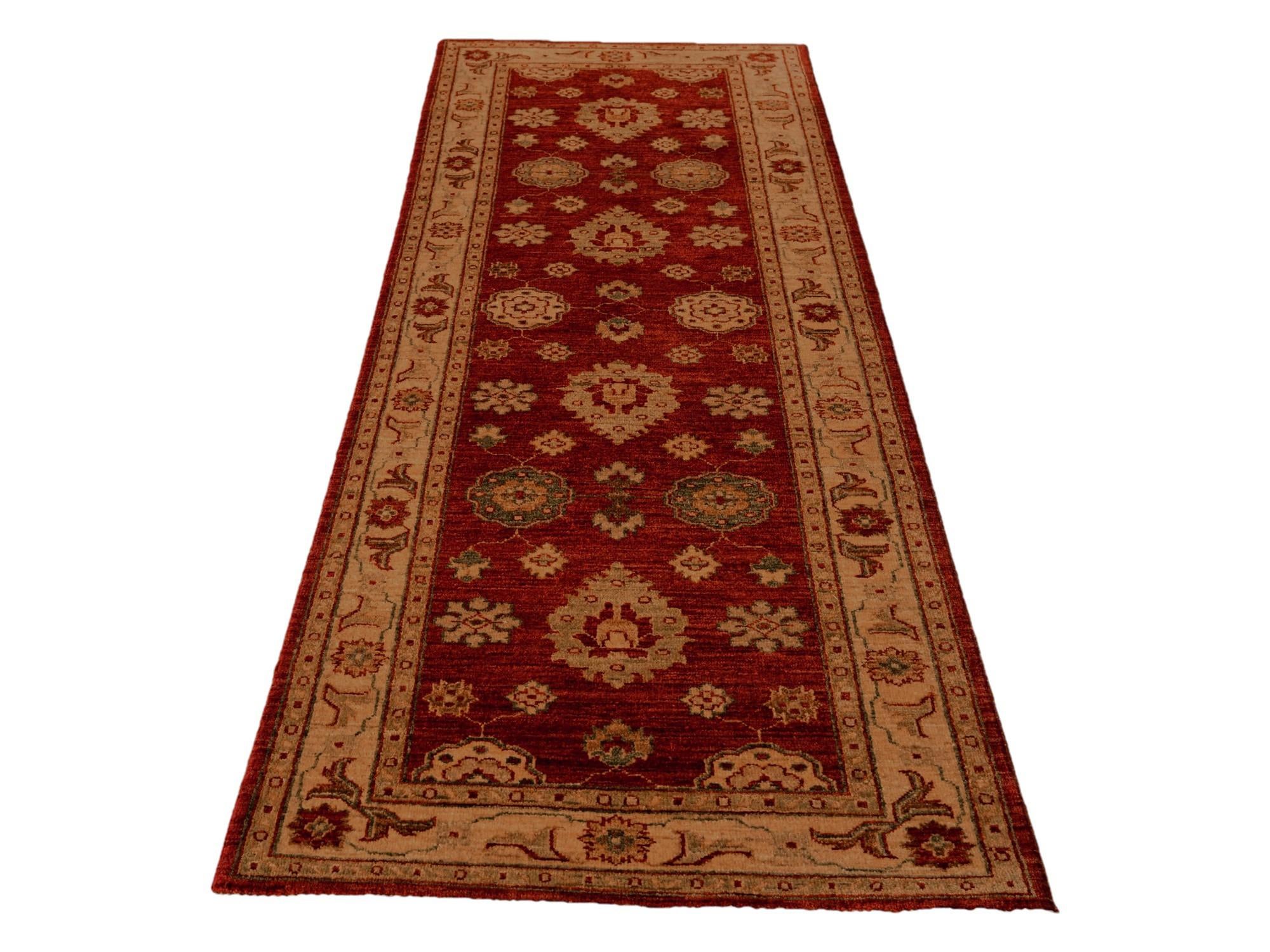 2' 7 x 7' 7 Hand Knotted Ziegler Runner Rug