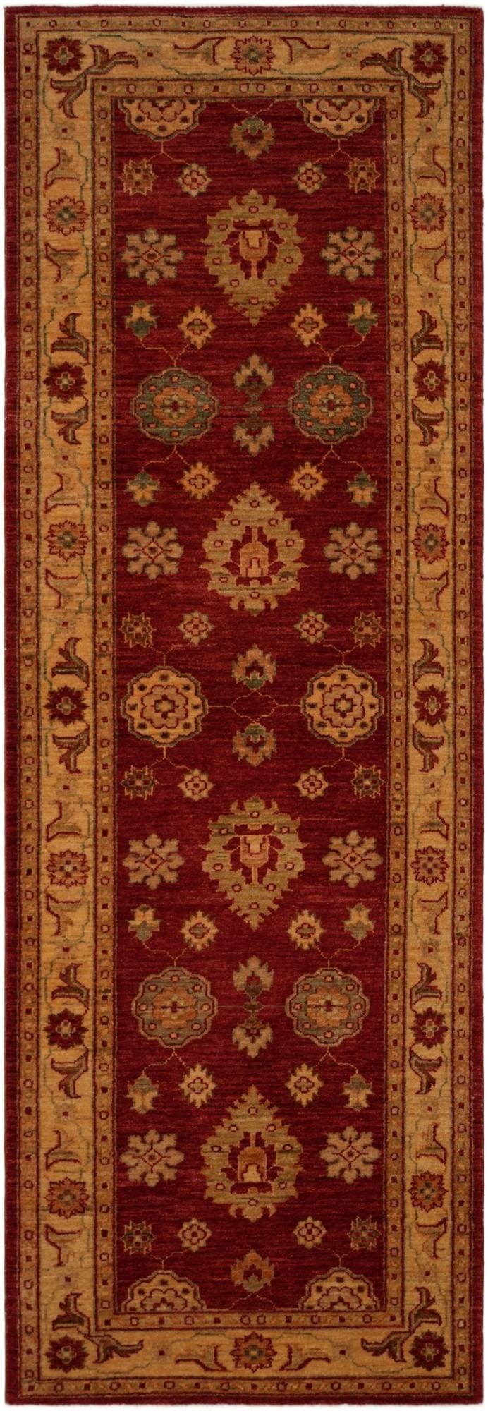 2' 7 x 7' 7 Hand Knotted Ziegler Runner Rug