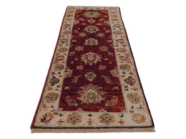 Detail image of 2' 1 x 6' 4 Hand Knotted Ziegler Runner Rug