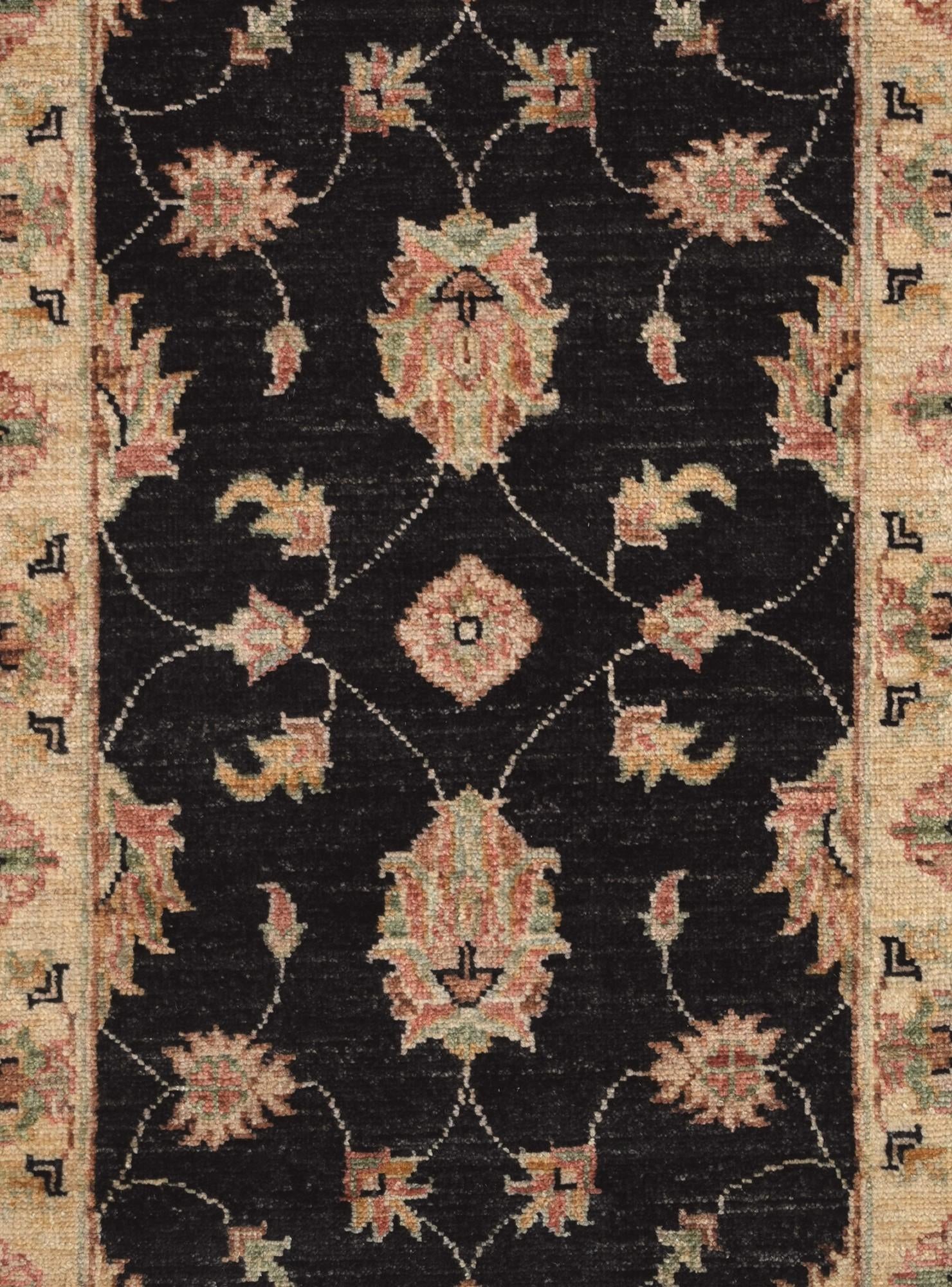 2' 1 x 4' 5 Hand Knotted Ziegler Runner Rug