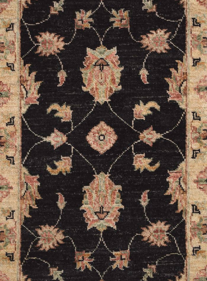 Detail image of 2' 1 x 4' 5 Hand Knotted Ziegler Runner Rug