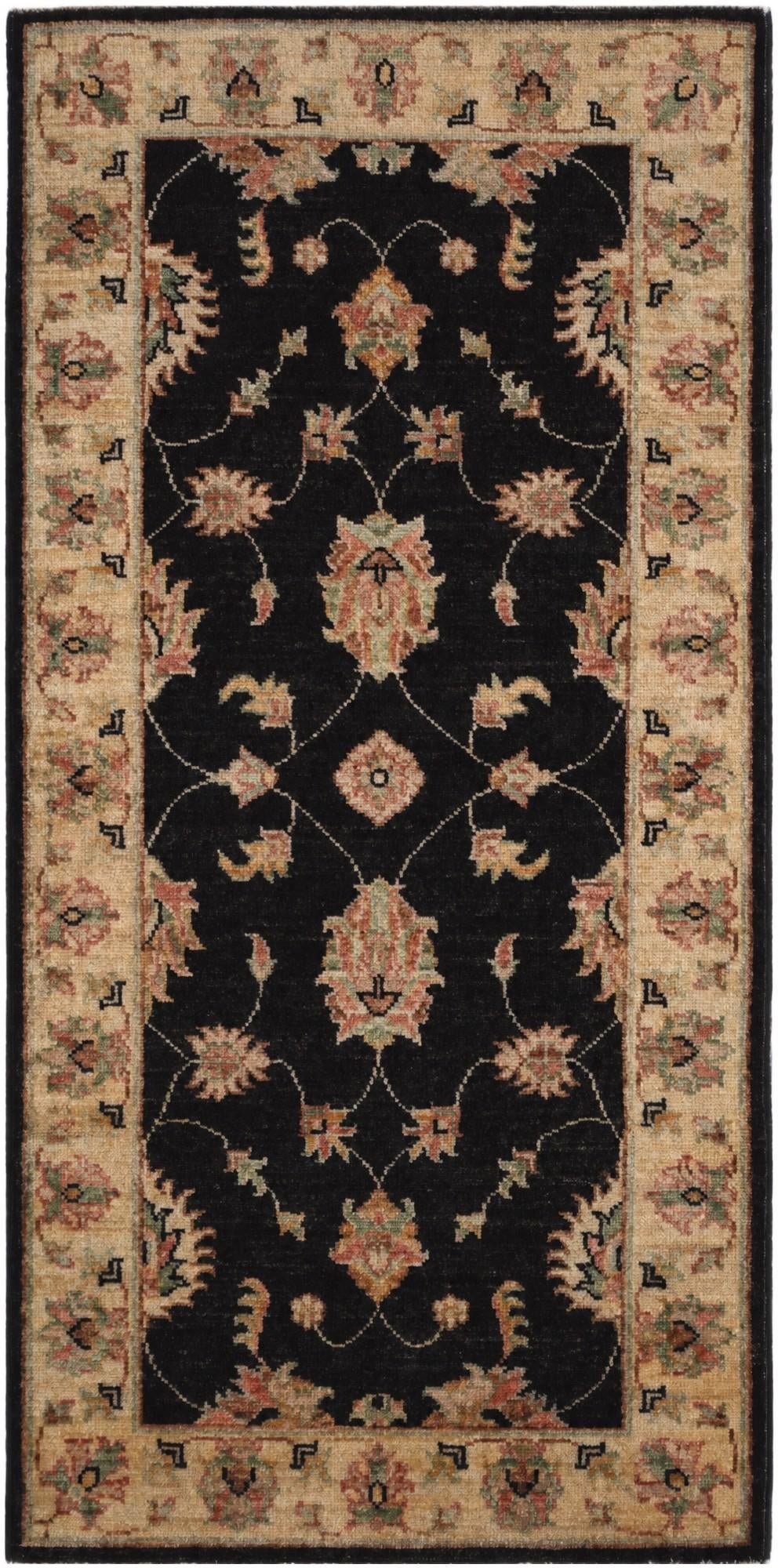 2' 1 x 4' 5 Hand Knotted Ziegler Runner Rug