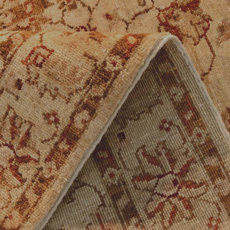 Detail image of 2' 8 x 7' 8 Hand Knotted Ziegler Runner Rug