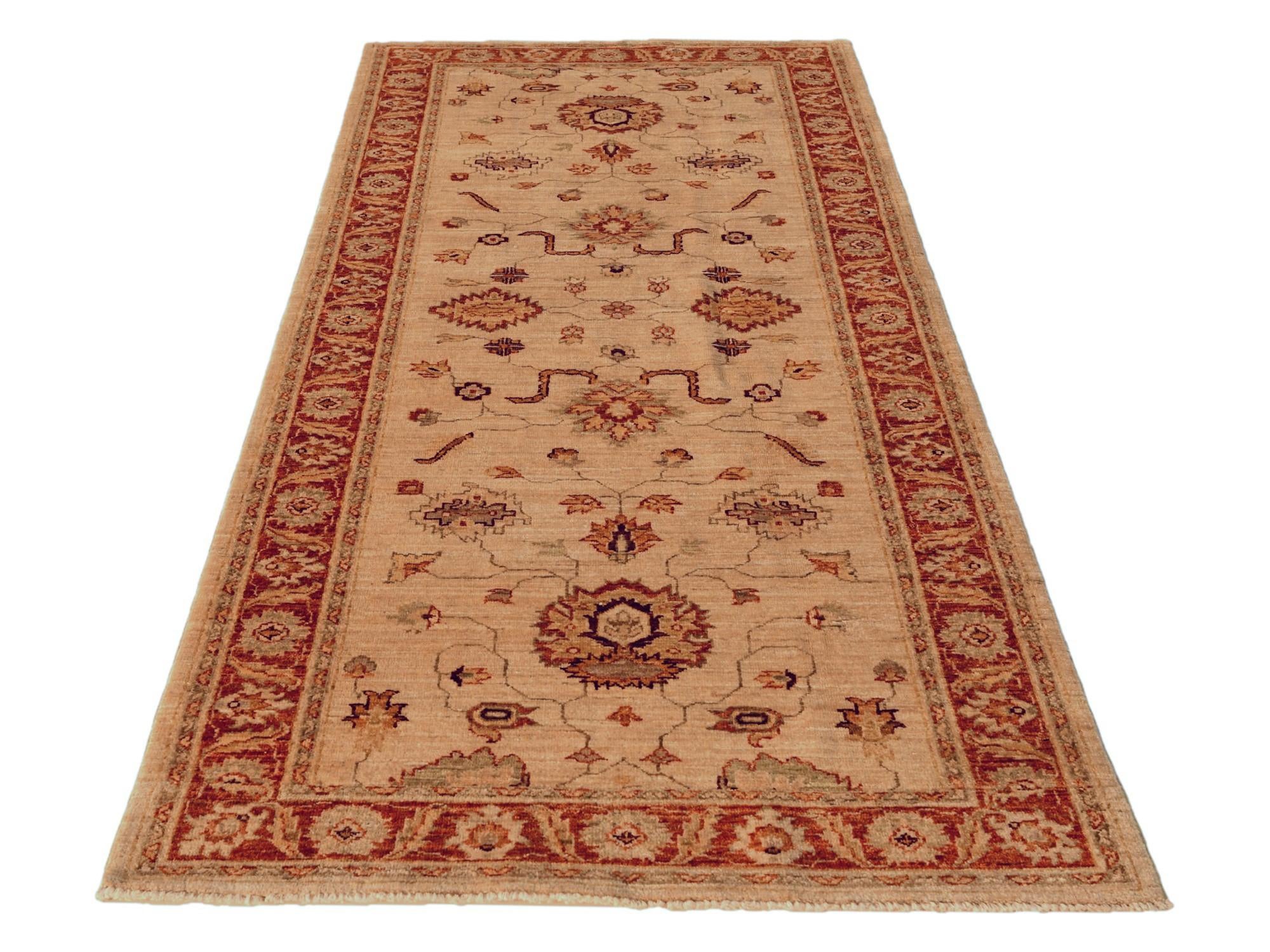 3' 5 x 8' 1 Hand Knotted Ziegler Runner Rug