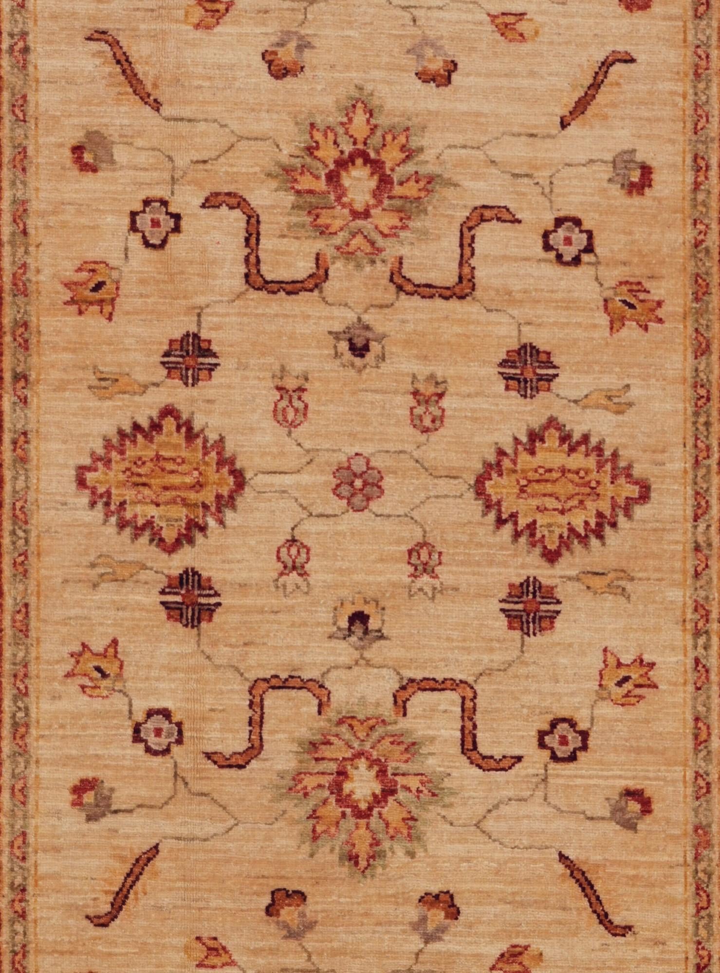 3' 5 x 8' 1 Hand Knotted Ziegler Runner Rug
