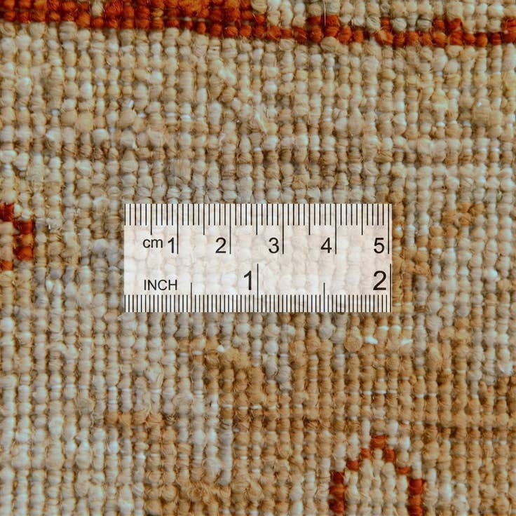 Detail image of 2' 4 x 4' 7 Hand Knotted Ziegler Runner Rug