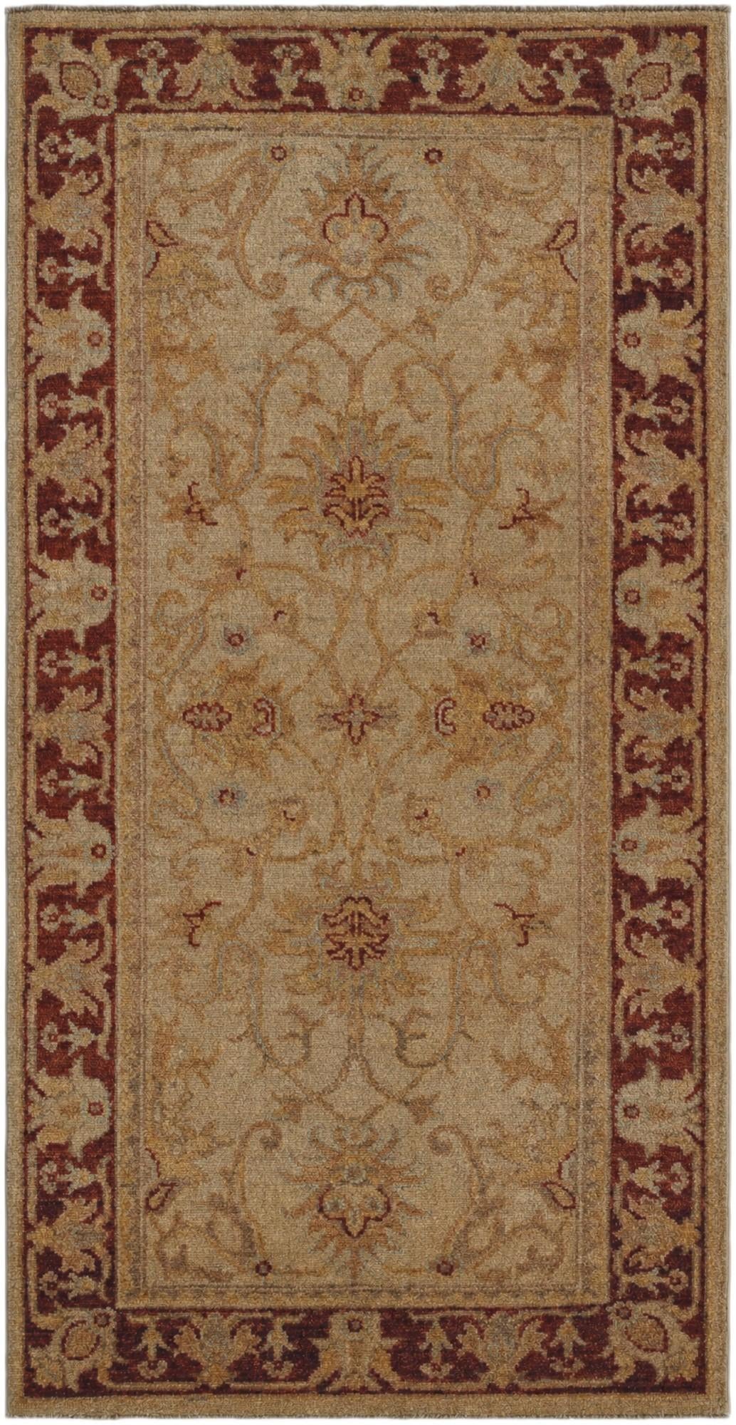 2' 4 x 4' 7 Hand Knotted Ziegler Runner Rug