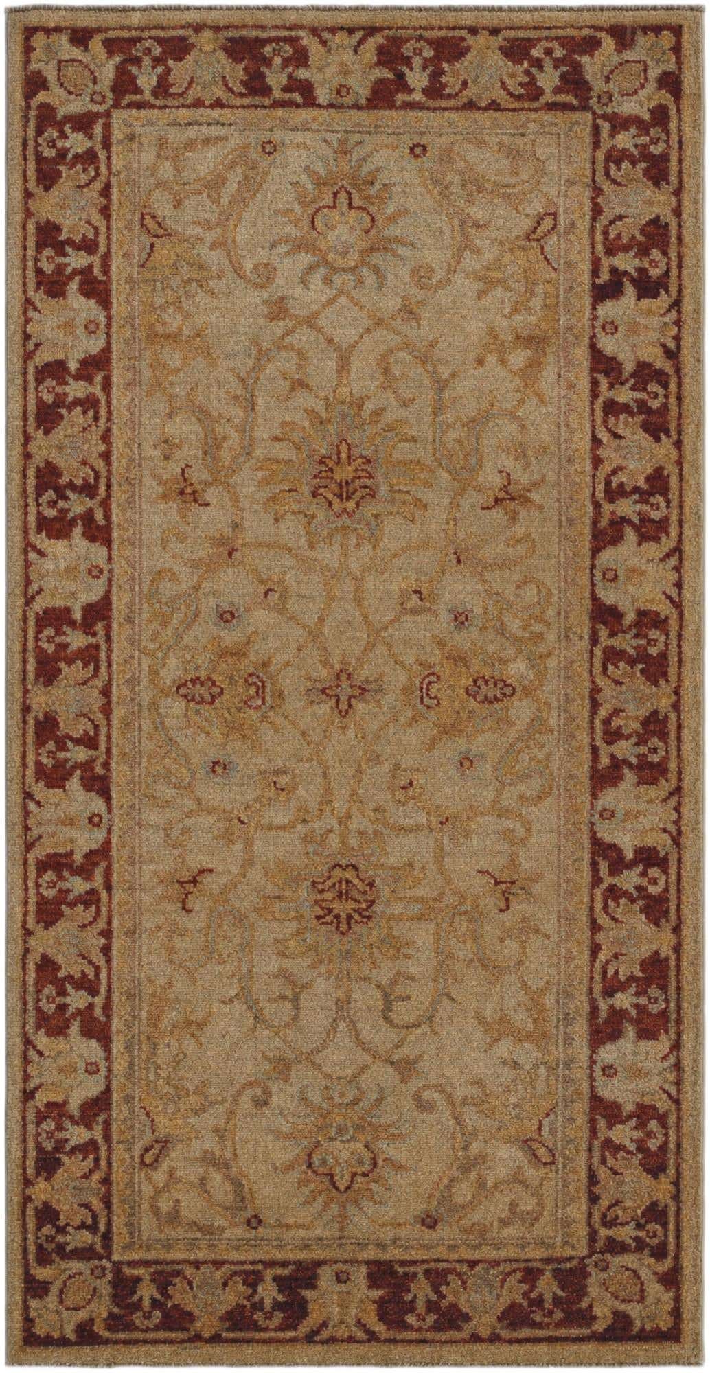 2' 4 x 4' 7 Hand Knotted Ziegler Runner Rug