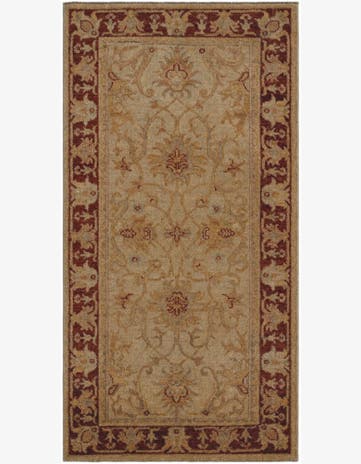 2' 4 x 4' 7 Hand Knotted Ziegler Runner Rug