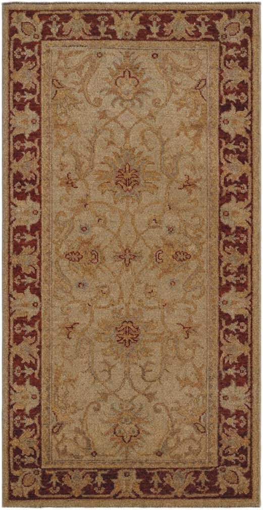 2' 4 x 4' 7 Hand Knotted Ziegler Runner Rug