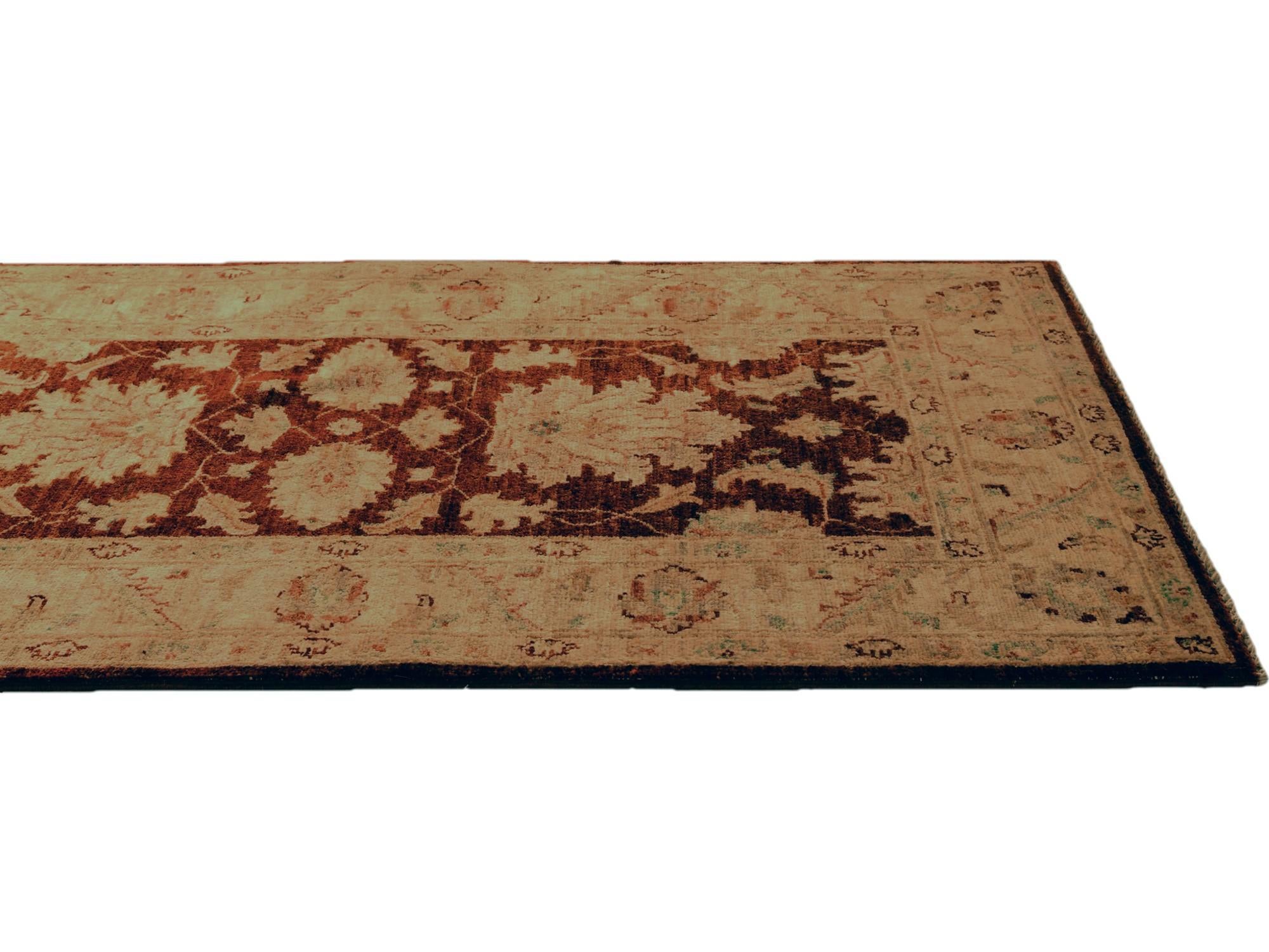 2' 8 x 8' 2 Hand Knotted Ziegler Runner Rug