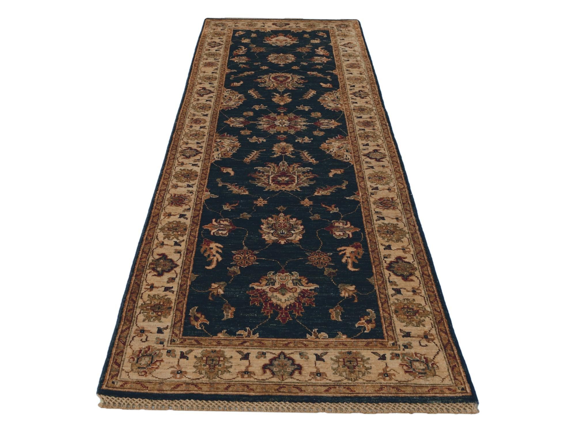 2' 8 x 8' 5 Hand Knotted Ziegler Runner Rug