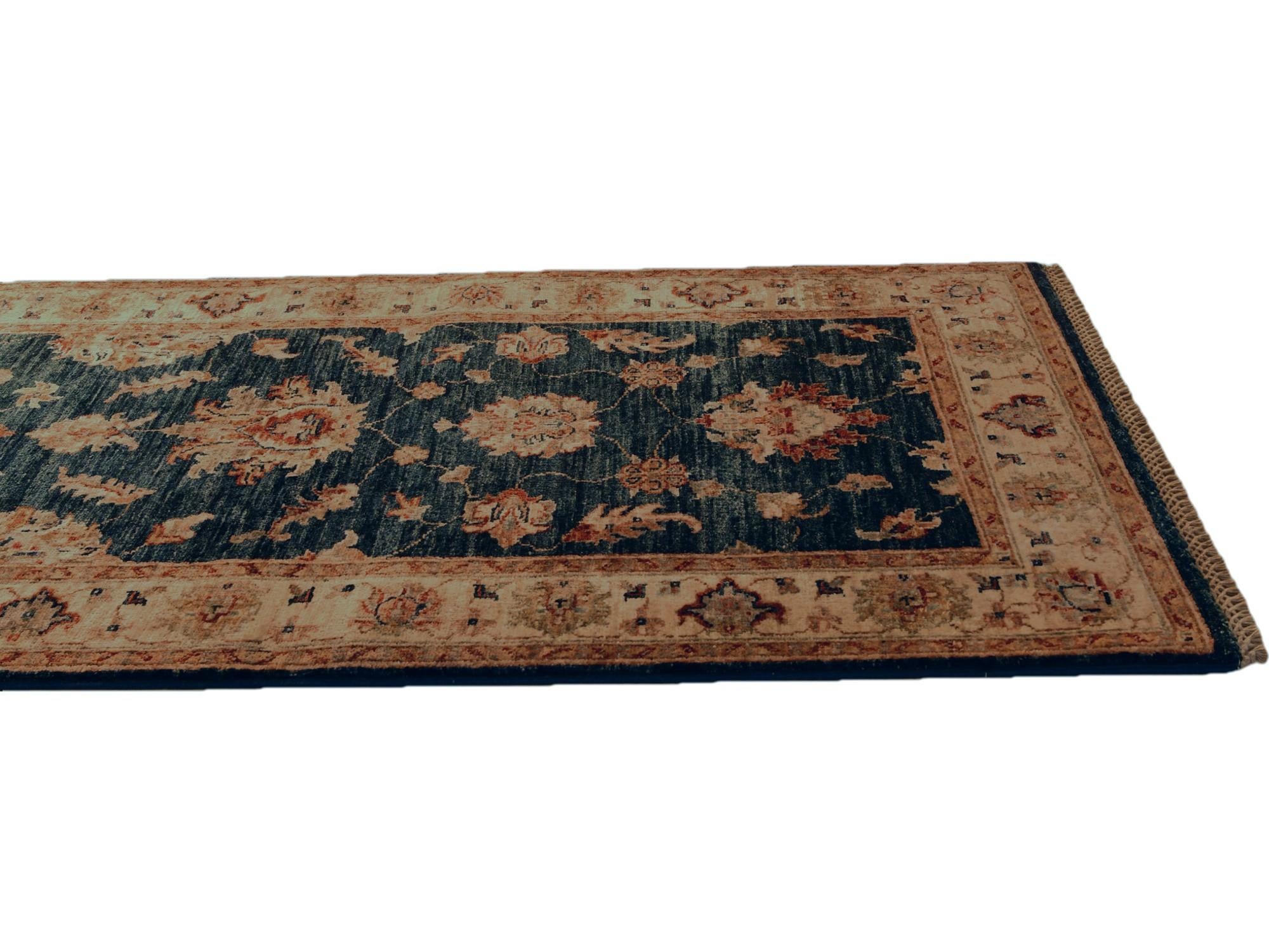 2' 8 x 8' 5 Hand Knotted Ziegler Runner Rug