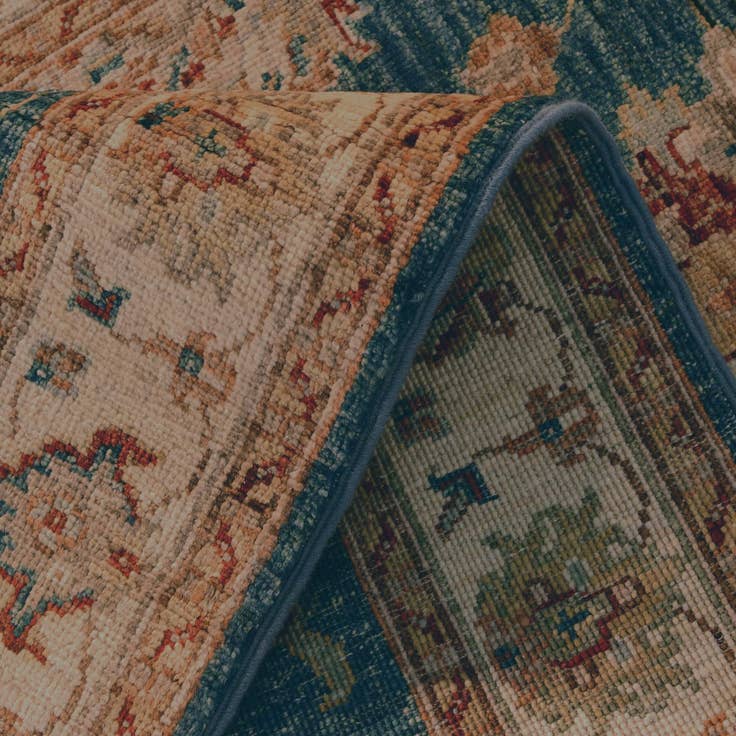 Detail image of 2' 9 x 8' 6 Hand Knotted Ziegler Runner Rug