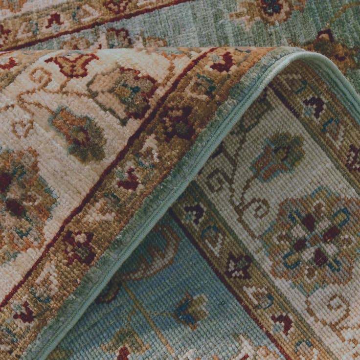 Detail image of 2' 8 x 8' 3 Hand Knotted Ziegler Runner Rug