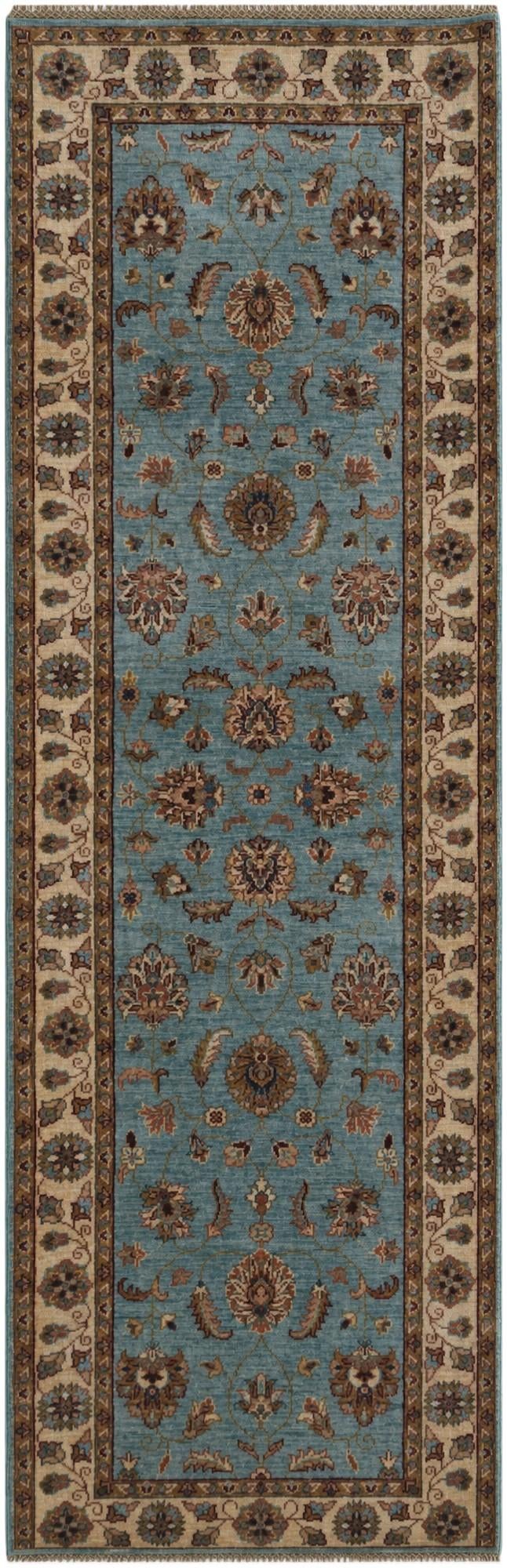 2' 8 x 8' 3 Hand Knotted Ziegler Runner Rug