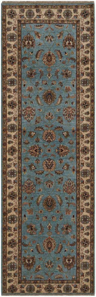 2' 8 x 8' 3 Hand Knotted Ziegler Runner Rug