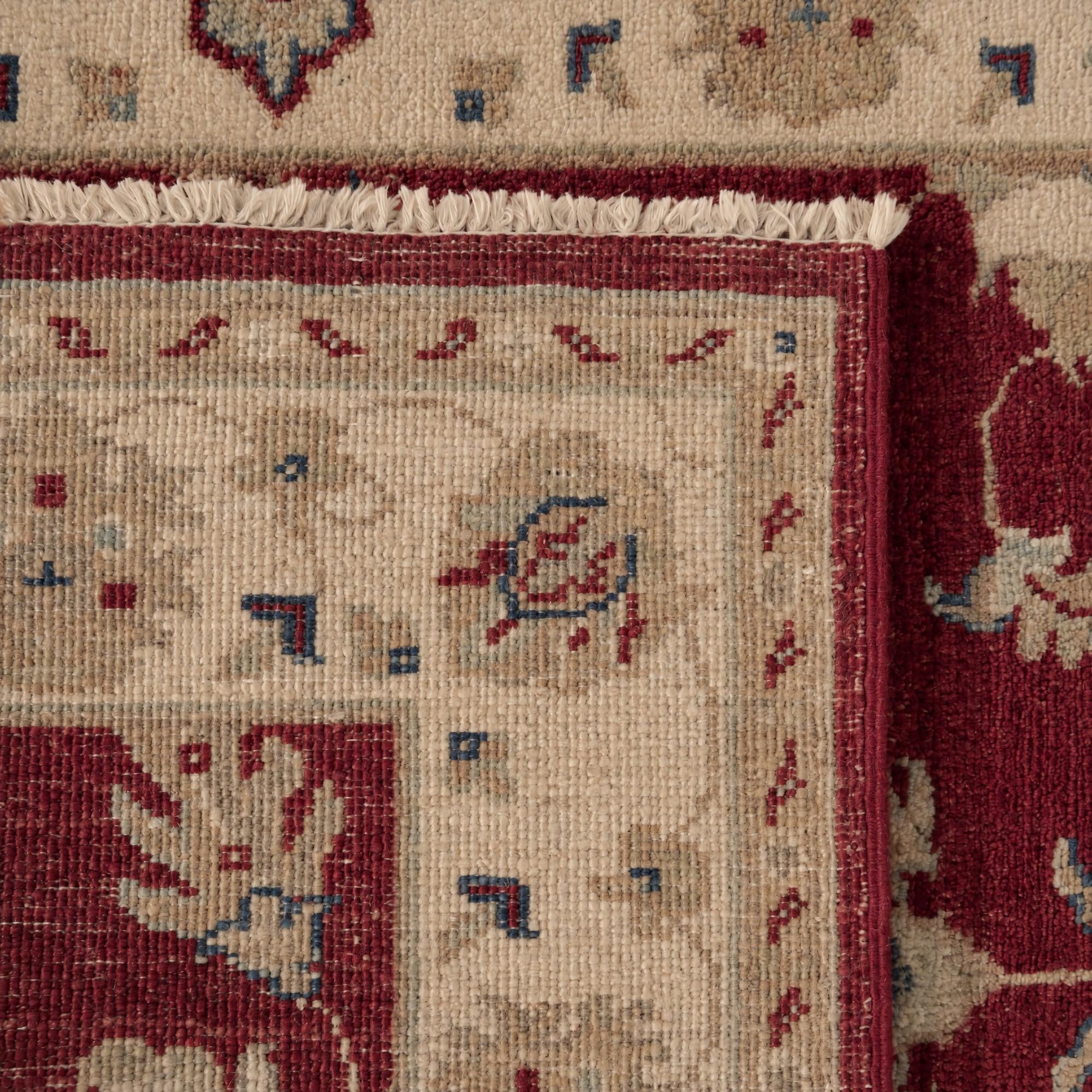 85cm x 255cm Hand Knotted Ziegler Runner Rug