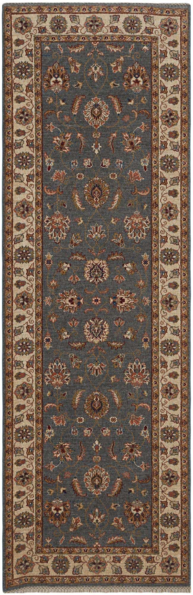 2' 8 x 8' 3 Hand Knotted Ziegler Runner Rug