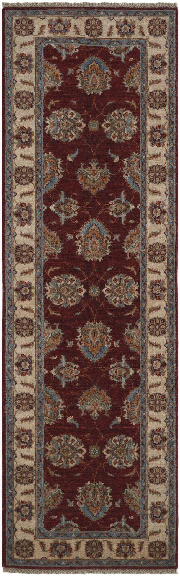 2' 8 x 8' 7 Hand Knotted Ziegler Runner Rug