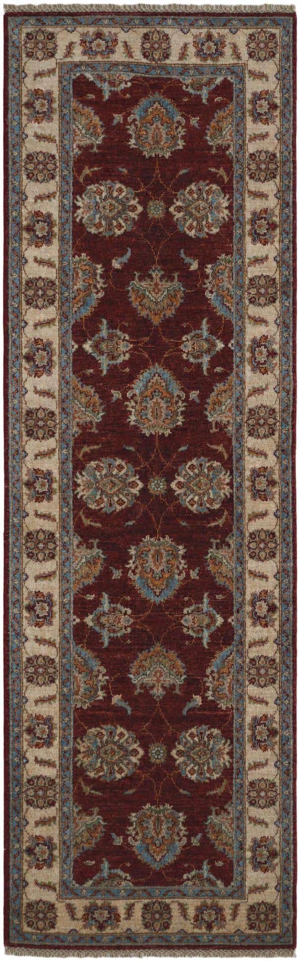 2' 8 x 8' 7 Hand Knotted Ziegler Runner Rug