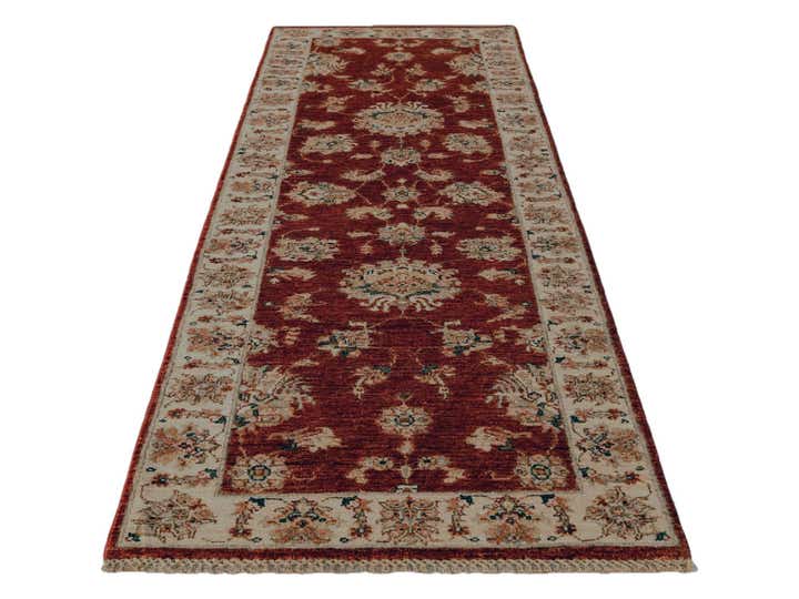 2' 9 x 8' 6 Hand Knotted Ziegler Runner Rug