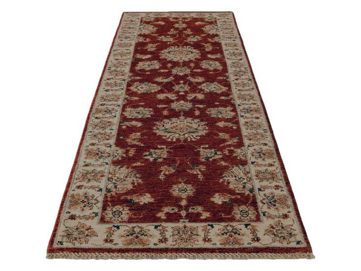Detail image of 2' 9 x 8' 6 Hand Knotted Ziegler Runner Rug
